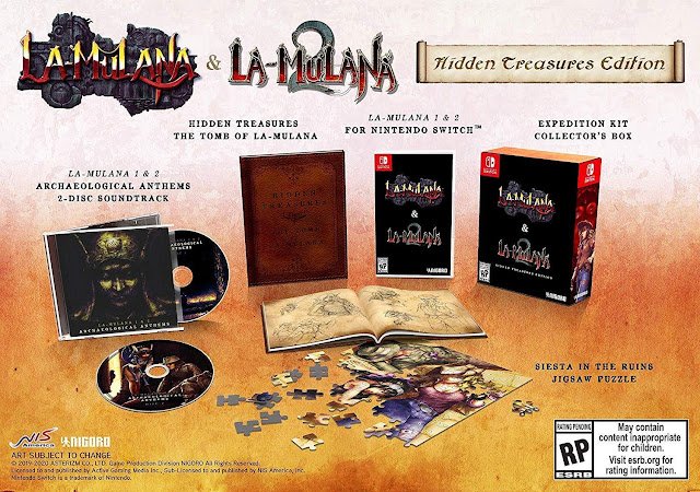 Unboxing de La Mulana 1-2 Hidden Treasures Edition para Nintendo Switch