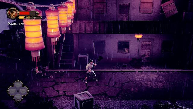 9 Monkeys of Shaolin Lluvia Juego de luces y sombras