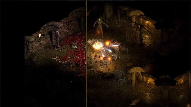 Comparación Diablo II Resurrected