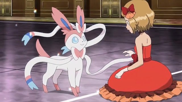 Eevee de Serena evoluciona a Sylveon Anime Pokémon X Y