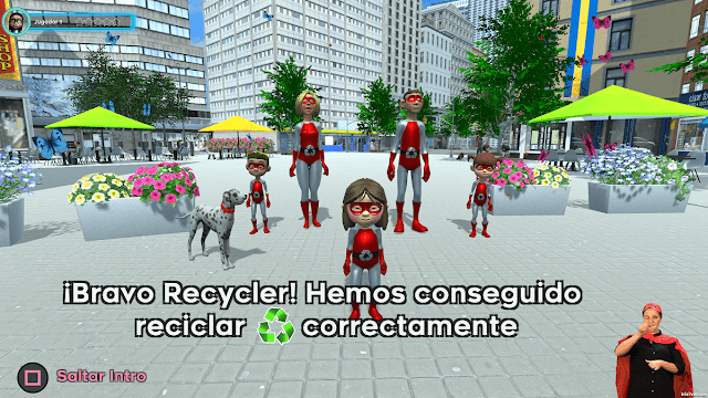 The recycling heroes Pantalla
