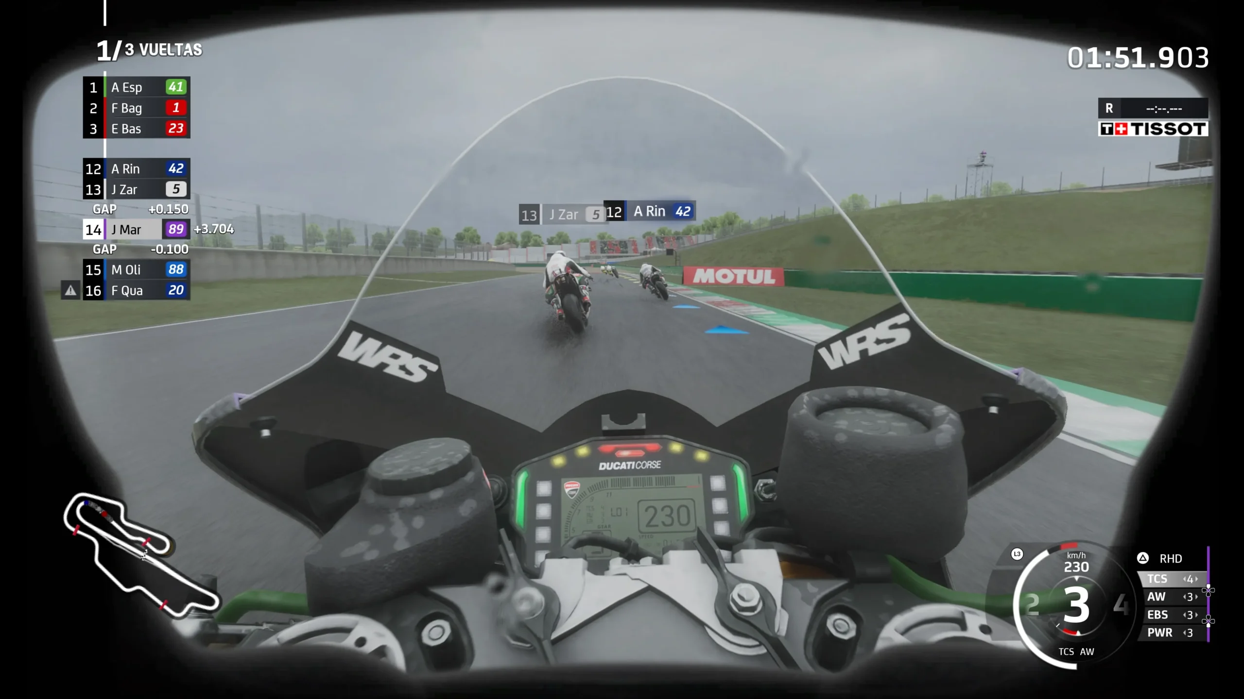 Análisis MotoGP 24 en PS5 - Vista desde el casco
