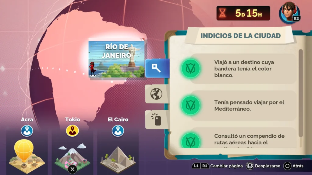 Análisis de Carmen Sandiego en PS5 - Viaje y pistas