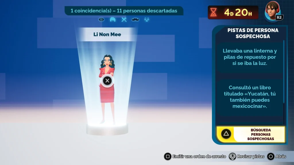 Análisis de Carmen Sandiego en PS5 - cribado