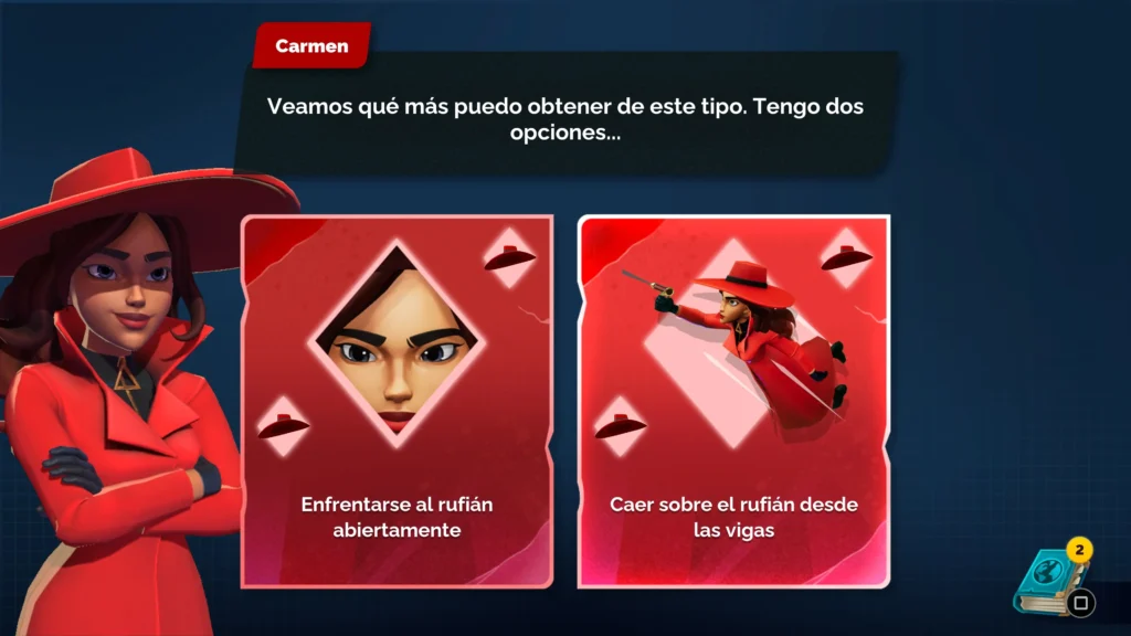 Análisis de Carmen Sandiego en PS5 - decisiones